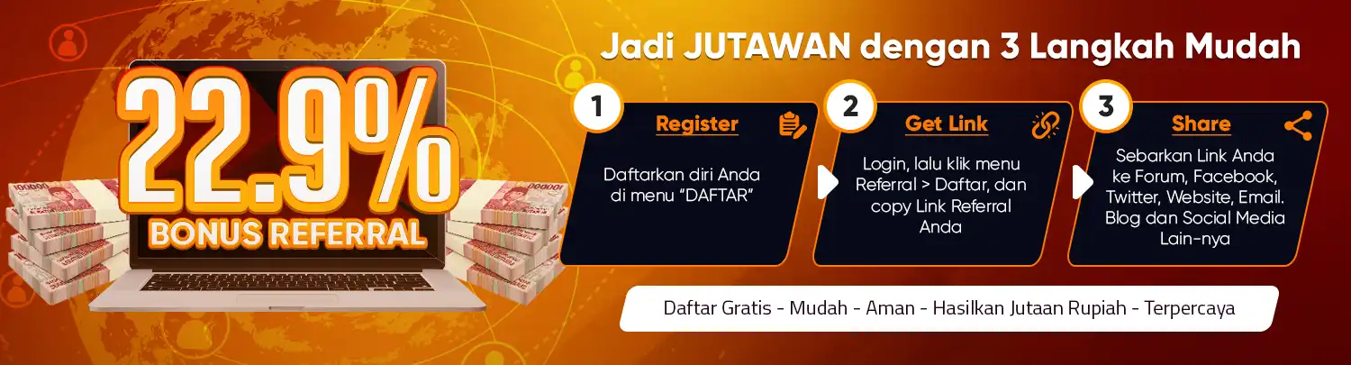 Referral AJAIBSLOTS | Bonus Referral Bagi Link AJAIBSLOTS